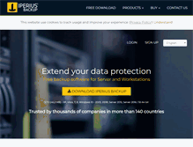 Tablet Screenshot of iperiusbackup.com